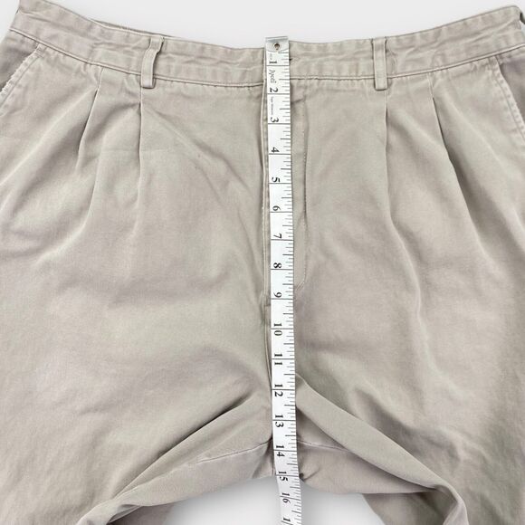 VINTAGE Banana Republic Safari Pants Mens 38x30 Khaki Twill Relaxed Trousers - Picture 12 of 16